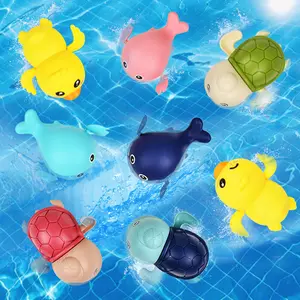 아기 목욕 고무 오리 장난감 물 놀이 수영 귀여운 동물 장난감 소년 소녀