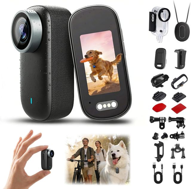 M11 4K HD Body Camera IP65 Waterproof GPS App Control Lightweight Sports Action Camera Long Battery Life Chest-Mounted