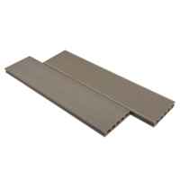 Revêtement de terrasse WPC à relief profond |   Plancher de terrasse extérieur moderne carré anti-UV, imperméable, système de clic, et clôture de jardin composite ignifuge