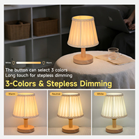 Veilleuse de chevet rechargeable par USB, lampes de bureau à intensité variable, lampe de table de lecture pour chambre à coucher à la maison, salle d'étude