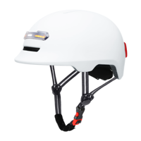 Casque intelligent Gudook avec commande vocale Bluetooth, phares, clignotants, lumières d'avertissement, haut-parleur pour vélo, scooter, cyclisme