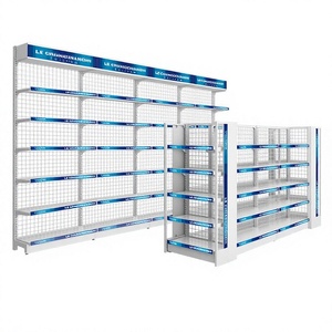 Étagère de présentation pour supermarché <span class=keywords><strong>Le</strong></span> Chuang, étagère de magasin de proximité Rosen, pour snacks, simple face, double face, en acier laminé à froid, 5 niveaux - Product Image 4