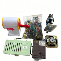 Kit DIY de jeu d'arcade de pêche 5 en 1, avec carte mère, joystick double cylindre, accepteur de pièces et haut-parleur pour machine de jeu d'arcade, pour 2 joueurs