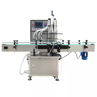 Machine de remplissage et de scellage pneumatique à table rotative Langtai pour contenants en plastique, bouteilles, pots, cosmétiques, lotions, étiquetage alimentaire et feuilles métalliques