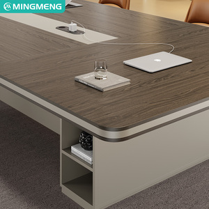 High quality solid wood executive modern luxury office furniture Meeting table executive desk with drawers Conference table - Product Image 4
