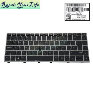 Teclado retroiluminado para portátil SP en español para HP EliteBook 840 <span class=keywords><strong>G5</strong></span> 840 G6 846 <span class=keywords><strong>G5</strong></span> 745 <span class=keywords><strong>G5</strong></span> <span class=keywords><strong>ZBook</strong></span> <span class=keywords><strong>14u</strong></span> <span class=keywords><strong>G5</strong></span> con marco plateado - Product Image 2