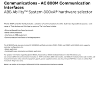 Controlador PLC A.b.b, Sistema DCS Ac800m S800, Módulos de Comunicación y E/S Ethernet CI853 CI854 CI855 CI856 CI857, Nuevo y Original