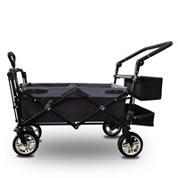 Chariot de plage de sable pliable chariot pliant Camping chariot de plage poussette de bébé chariot pliant avec auvent pour les enfants