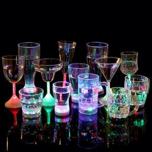 Automatic Induction Flash With Water Flashing Light Faceted Crystal Mug Party Led Cup - Product Image 1