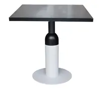 FANTIAN סיטונאי מותאם אישית שחור וכהוא אוכל שולחן עם כבד החובה ברזל שולחן בסיס