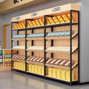 Vẻ đẹp salon Logo cửa hàng hiển thị giá bằng gỗ kim loại kệ đơn vị - Product Image 4