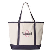 Sac à bandoulière en toile pour femme avec logo brodé de marque – Vente en gros – Sacs à main pour femmes – Sac fourre-tout en toile