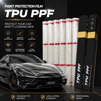 Film de protection de peinture automobile transparent hydrophobe 1,52*15M, largeur extra-large, super flexible, 6,5 mil, TPU, auto-réparant, brillant