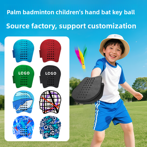 Set di racchette da <span class=keywords><strong>Badminton</strong></span> indossate da polso guanto in gommapiuma morbida palla di gomma per interni/Outdoor sport sicuri per genitori e figli - Product Image 2