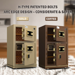 Coffre-fort intelligent à double porte pour bureau à domicile, avec lecteur d'empreintes digitales, pour dissimuler bijoux et argent, Caja Fuerte - Product Image 2