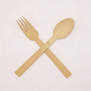 Pack d'essai personnalisé, deux sur trois, couverts en bambou, fabrication soignée, ensemble de couverts en bambou <span class=keywords><strong>individuel</strong></span> pour hôtel haut de gamme - Product Image 1