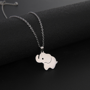 Collar con dije de elefante para niños, cadena de oro de acero inoxidable <span class=keywords><strong>2021</strong></span>, <span class=keywords><strong>Animal</strong></span>, venta al por mayor, elefante Panda, joyería - Product Image 6