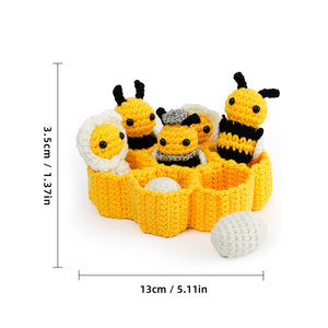 2026 New Bees <b>Crochet</b> Animal <b>Kit</b> Starter <b>Kit</b> with Step-by-Step Video Tutorials Learn to <b>Crochet</b> <b>Kits</b> for Adults and Kids - Product Image 2