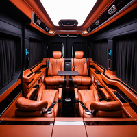 Kit intérieur VIP Sprinter 7+2 places, cloison TV relevable, sièges escamotables, table relevable, lit 180° pour Mercedes W907