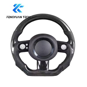 Volant en fibre de carbone forgé sur mesure pour Mini Cooper R56 R53 F54 F56 F57 F66 <span class=keywords><strong>Jcw</strong></span> s Lci2 Contryman <span class=keywords><strong>Clubman</strong></span> 2010 2014 2012 - Product Image 2