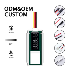 12V LED Gương phòng tắm với nhiệt độ hiển thị một nút cảm ứng dimmer điều khiển cảm biến điện dung cảm ứng chuyển đổi - Product Image 1