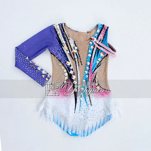 YIZHIJIAN Corsé Ajustado de Gimnasia Artística Ropa de Competición para Mujeres y Niñas, Ropa de <span class=keywords><strong>Patinaje</strong></span> Juvenil Ropa de Danza para Niños - Product Image 4