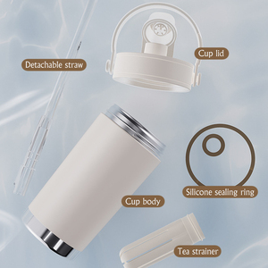 Vaso Térmico Portátil de Cerámica <span class=keywords><strong>con</strong></span> Doble Pared para Bebidas Frías y Calientes, Taza para Uso Diario, Venta al por Mayor, OEM, ODM - Product Image 4