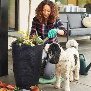 Grands pots de fleurs en forme de cône pour l'extérieur, jardin, pots de fleurs en plastique de grande taille, décorations de pots de fleurs d'intérieur pour les plantes vertes - Product Image 2