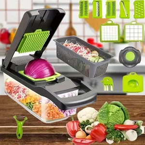 Râpe à légumes multifonctionnelle 16/14 en 1, trancheuse à légumes, hachoir, articles de cuisine, Cocina - Product Image 6