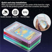 Étui de protection personnalisé pour cartes gradées avec logo, cadre en TPU anti-jaunissement et dos en PC pour cartes PSA CGC, idéal pour cartes de sport et objets de collection