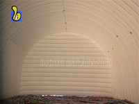 Tente gonflable de stockage d'entrepôt de dômes de sports de construction d'air de taille énorme
