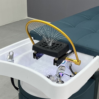 Fauteuil de lavage Yapin pour salon de coiffure avec circulation d'eau et vapeur, lit de shampoing thaïlandais pour soin capillaire