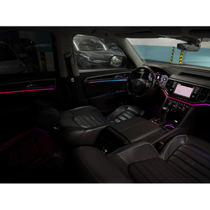 ไฟตกแต่งภายในรถยนต์หรูหรา Symphony สำหรับ Volkswagen Teramont ชุดไฟ LED แถบอะคริลิคใยแก้วนำแสง ขายจากโรงงาน - Product Image 3