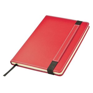 Quaderno Rosso 140X210 Mm Con Elastico E Dettaglio Cucito - Product Image 1