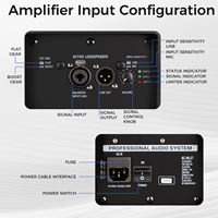 Système audio professionnel Biner AS 8/10/12/15, enceintes 2 voies, haut-parleur actif de haute qualité