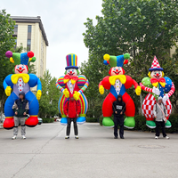 Costume gonflable professionnel de mascotte de clown en tissu Oxford, pour événements commerciaux, spectacles, publicité, imperméable