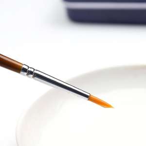 Modelo de detalle pinceles de pintura 7pcs para acrílico, Gouache, aceite, témpera, esmalte y pintura facial - Product Image 4