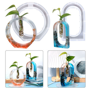 Reageerbuis Vaas Siliconen Mal Hydroponische Cilinder Plant Bloemhouder Diy Ambachten Sieraden Casting Huisdecoratie - Product Image 2