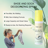 Spray désodorisant écologique pour pieds et chaussettes avec 50%-80% d'ingrédients actifs pour l'élimination des bactéries et la rafraîchissement de l'air