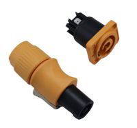 Connecteurs circulaires droits XAT 3P en nylon avec boîtier en cuivre pour câble d'alimentation LED, éclairage de scène, prise de châssis 20A 3