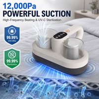Aspirateur anti-acariens sans fil pour la maison, aspirateur pour lit, forte aspiration, double bac à poussière, aspirateur anti-acariens haute puissance