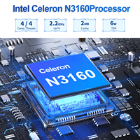 CWWK 1U N3160 防火墙机架式设备 4x i226-V 2.5GbE 端口 Mini-PCIE VGA+HD DDR3 OPNsense 家庭实验室服务器 13 英寸机架 Pfsense 设备