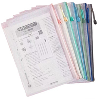 Bolsa para Archivos, Bolsa Transparente de Plástico con Cierre, Gran Capacidad, para Estudiantes, A4, Impermeable, Bolsa de Almacenamiento, Carpeta para Archivos, Impresión Personalizada