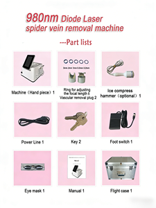 Máquina de Eliminación <span class=keywords><strong>Vascular</strong></span> con Láser de 980nm, Terapia para Arañas Vasculares, Limpieza de Hongos en las Uñas y Eliminación de Venas - Product Image 5