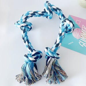 Jouet à mâcher en corde pour grand chien, 90 cm, diamètre 3 cm, durable, cinq nœuds, jouets à mâcher pour animaux de compagnie - Product Image 1