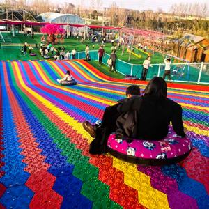 Glissade gonflable arc-en-ciel <span class=keywords><strong>pour</strong></span> enfants avec coussin en forme <span class=keywords><strong>de</strong></span> beignet, qualité supérieure, directement <span class=keywords><strong>de</strong></span> l'usine, <span class=keywords><strong>pour</strong></span> jeux en extérieur - Product Image 6