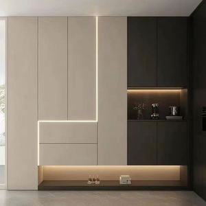 Meuble d'entrée à plusieurs étages Meuble à chaussures mince en bois Armoire à chaussures pour la maison Armoire à chaussures personnalisée - Product Image 1