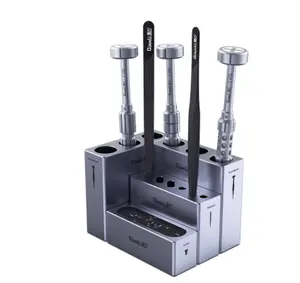 QIANLI iCube Aluminium Alloy Storage Box Screwdrivers Tweezers Screw Magnetic Storage Rack Multi Function Module Combination