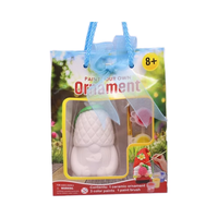 Figurine de gnome de Noël en céramique écologique non peinte, kit d'artisanat DIY pour enfants, cadeau, décoration de classe pour les vacances scolaires