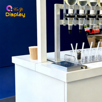 Vitrine de parfumerie portable et pliable avec éclairage LED et roues pour salons professionnels, événements de branding de parfums, ventes écologiques